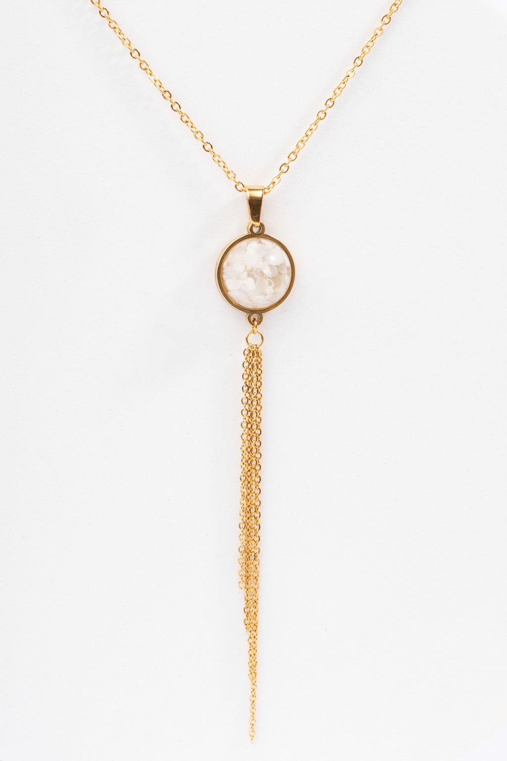 Collar largo Petra dorado