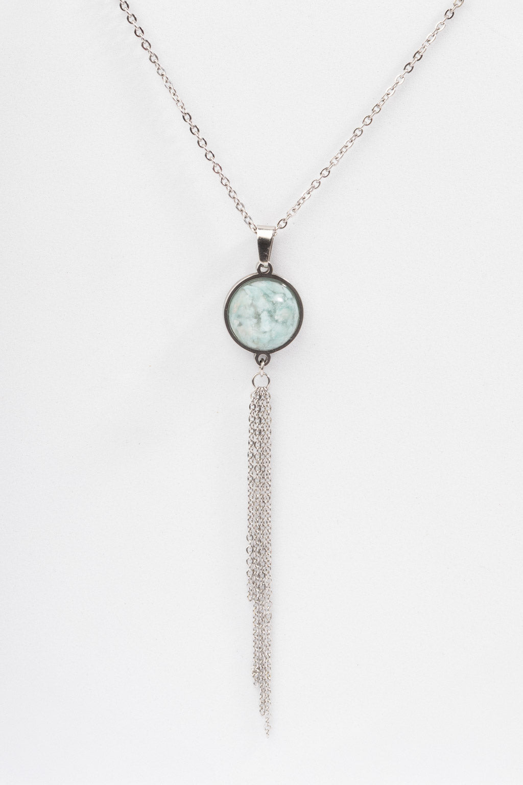 Collar largo Petra plateado
