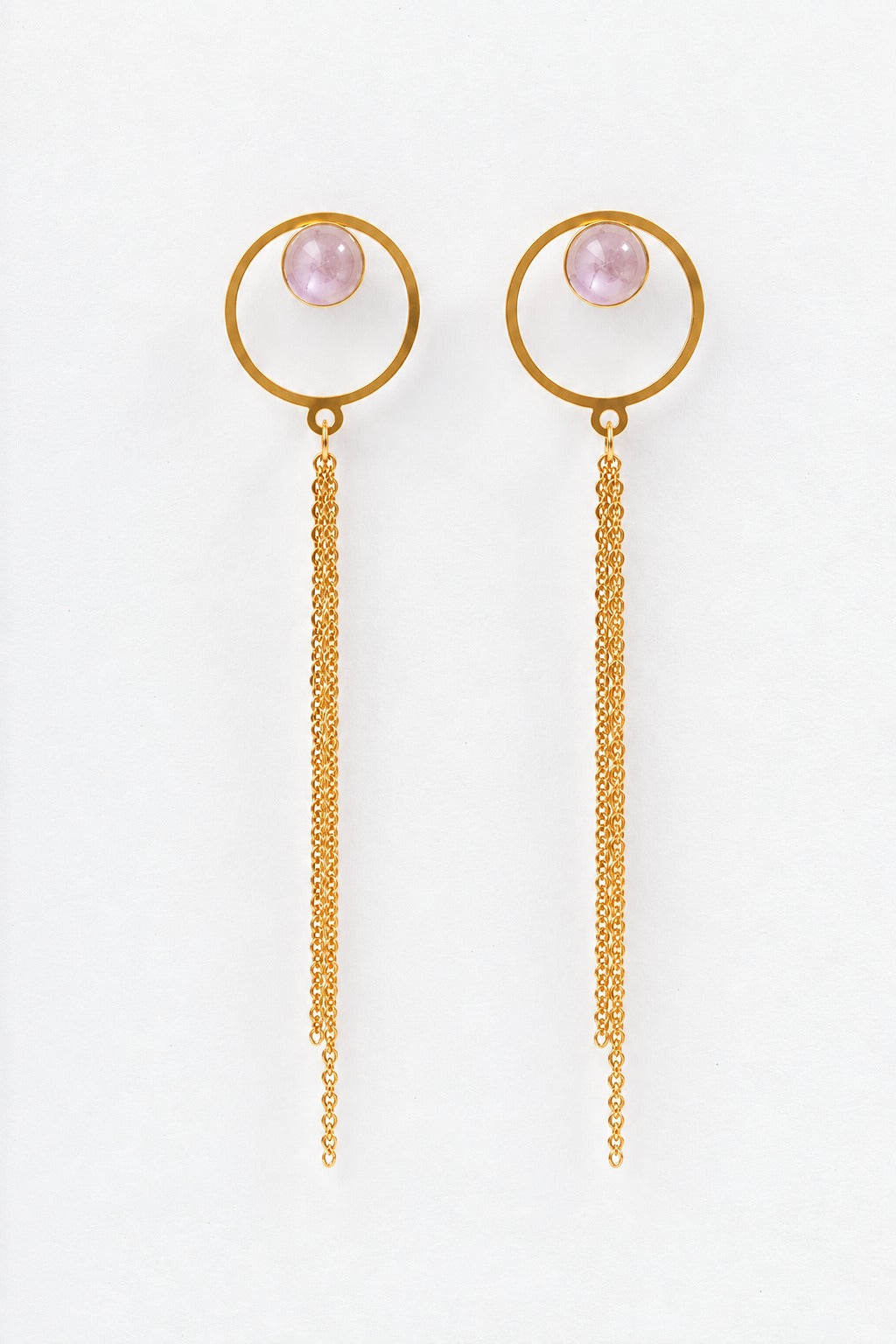 Pendientes Dalia dorado