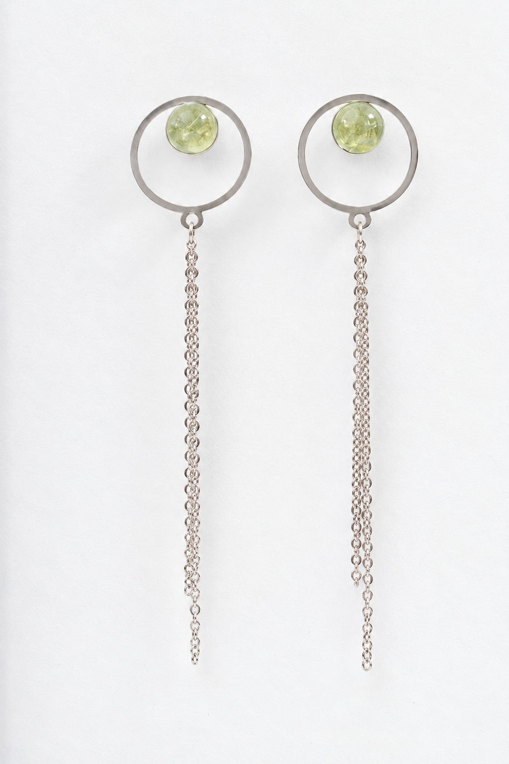 Pendientes Dalia plateado